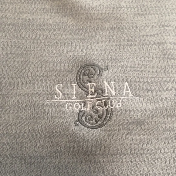 Nike Tour Performance Dri Fit Golf Sweatshirt Pullover. Grey and White. Collar. - Picture 4 of 10